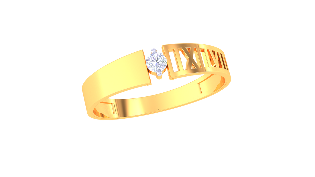 Eternal Date Roman Numeral 925 Silver Couple Rings – Matching Bands for Anniversary, Wedding & Love