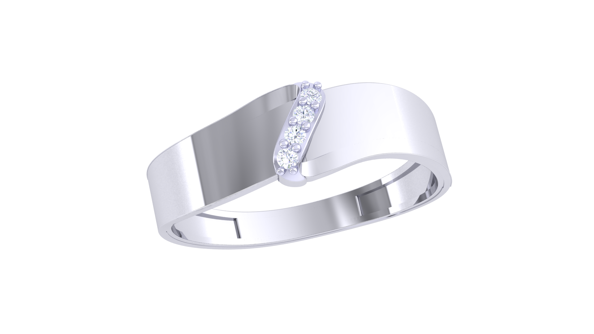 Waves of Love 925 Silver Matching Couple Rings – Unique Design for Him and Her