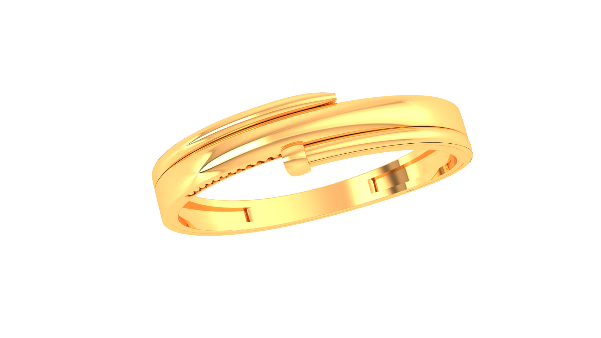 925 Sterling Silver Traditional Band Couple Ring – “Sanskriti Shape”