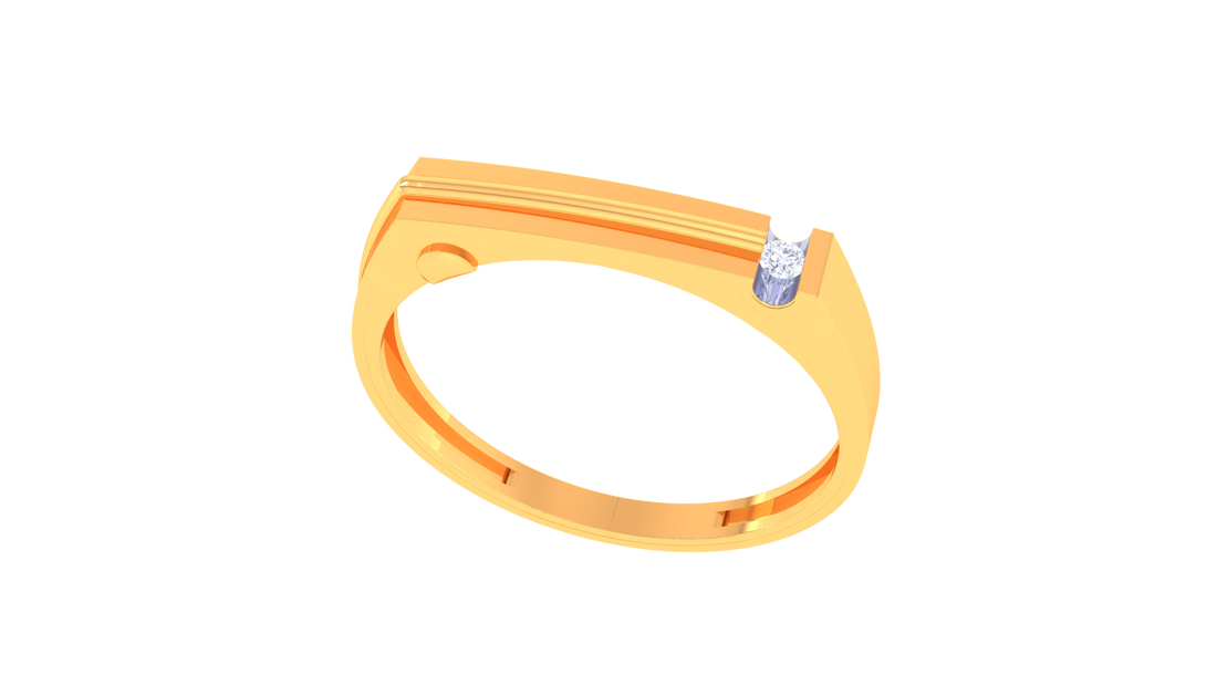 925 Sterling Silver Heartline Rectangular Couple Ring – Classic Promise Design