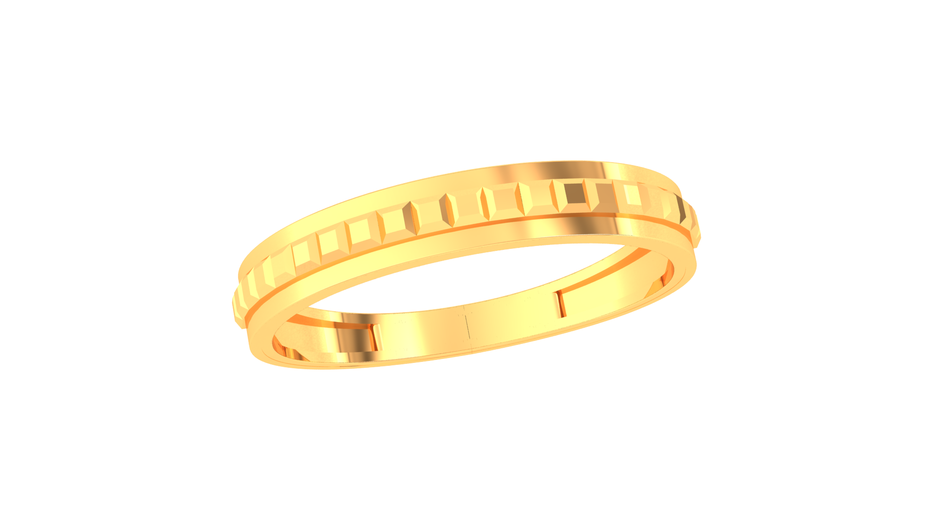925 Silver Classic Geometric Couple Band Ring – Traditional Flat Edge Design
