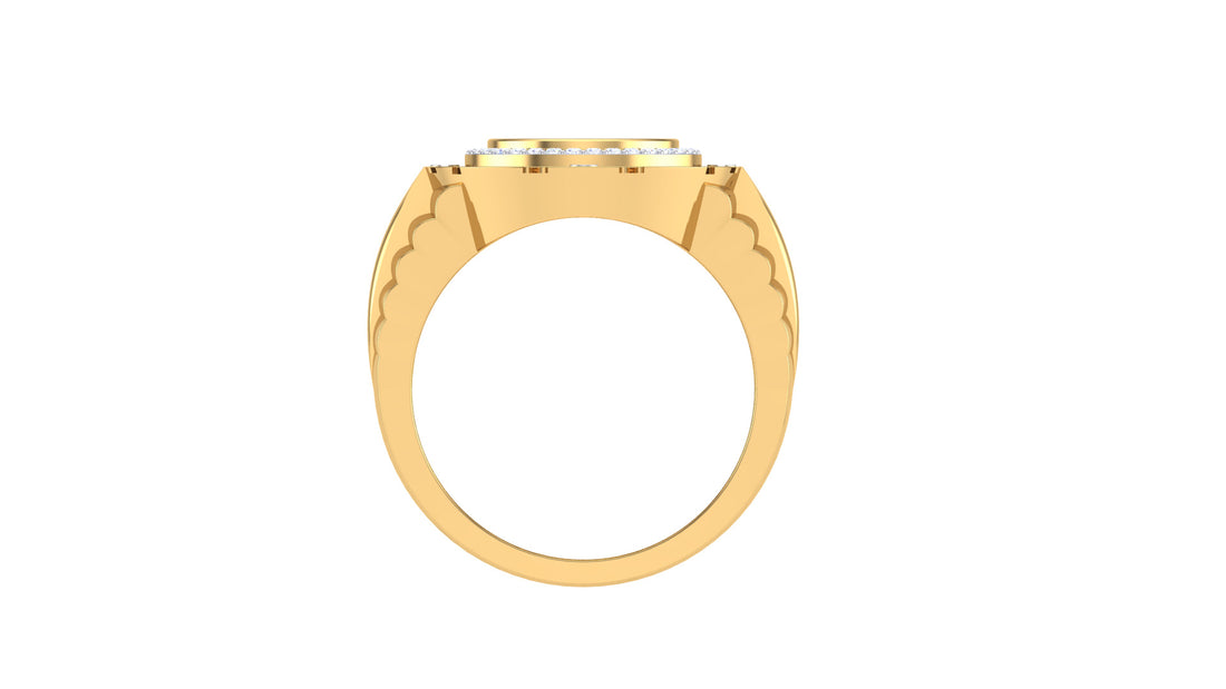 Eterna Round - 925 Sterling Silver Men's Ring