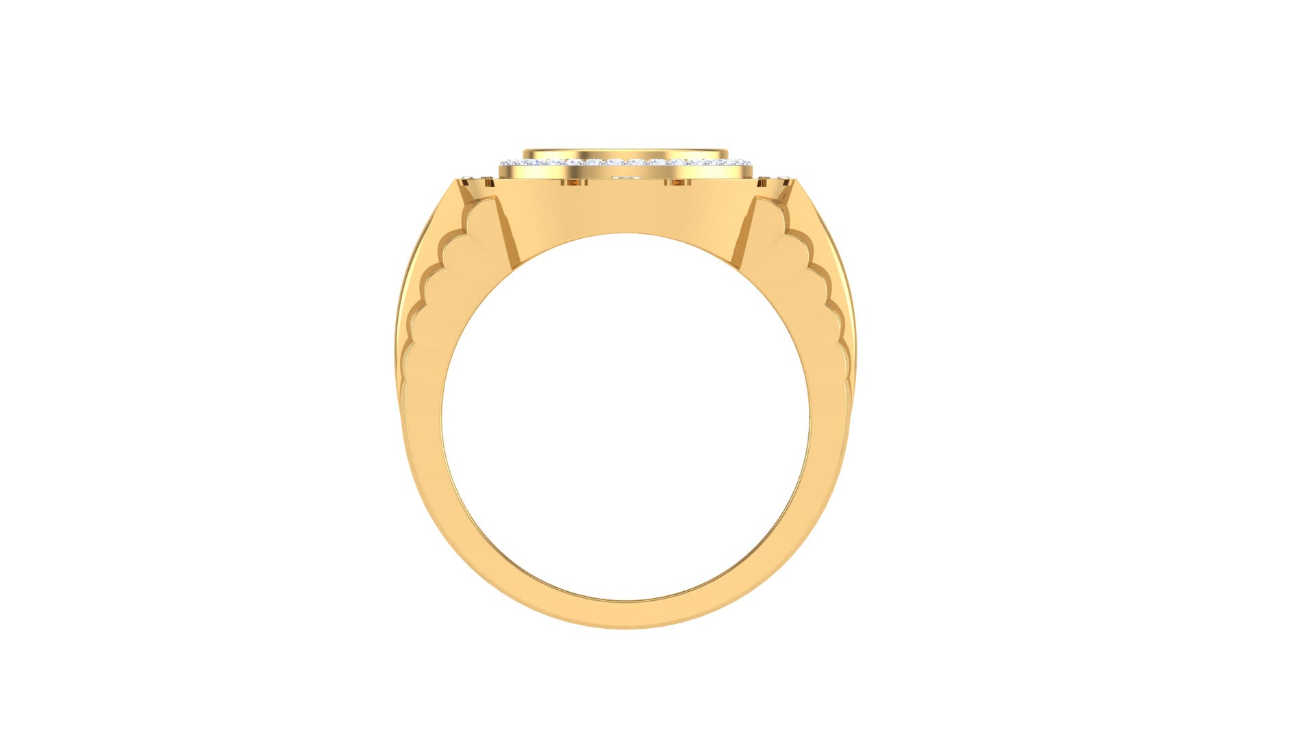 Eterna Round - 925 Sterling Silver Men's Ring