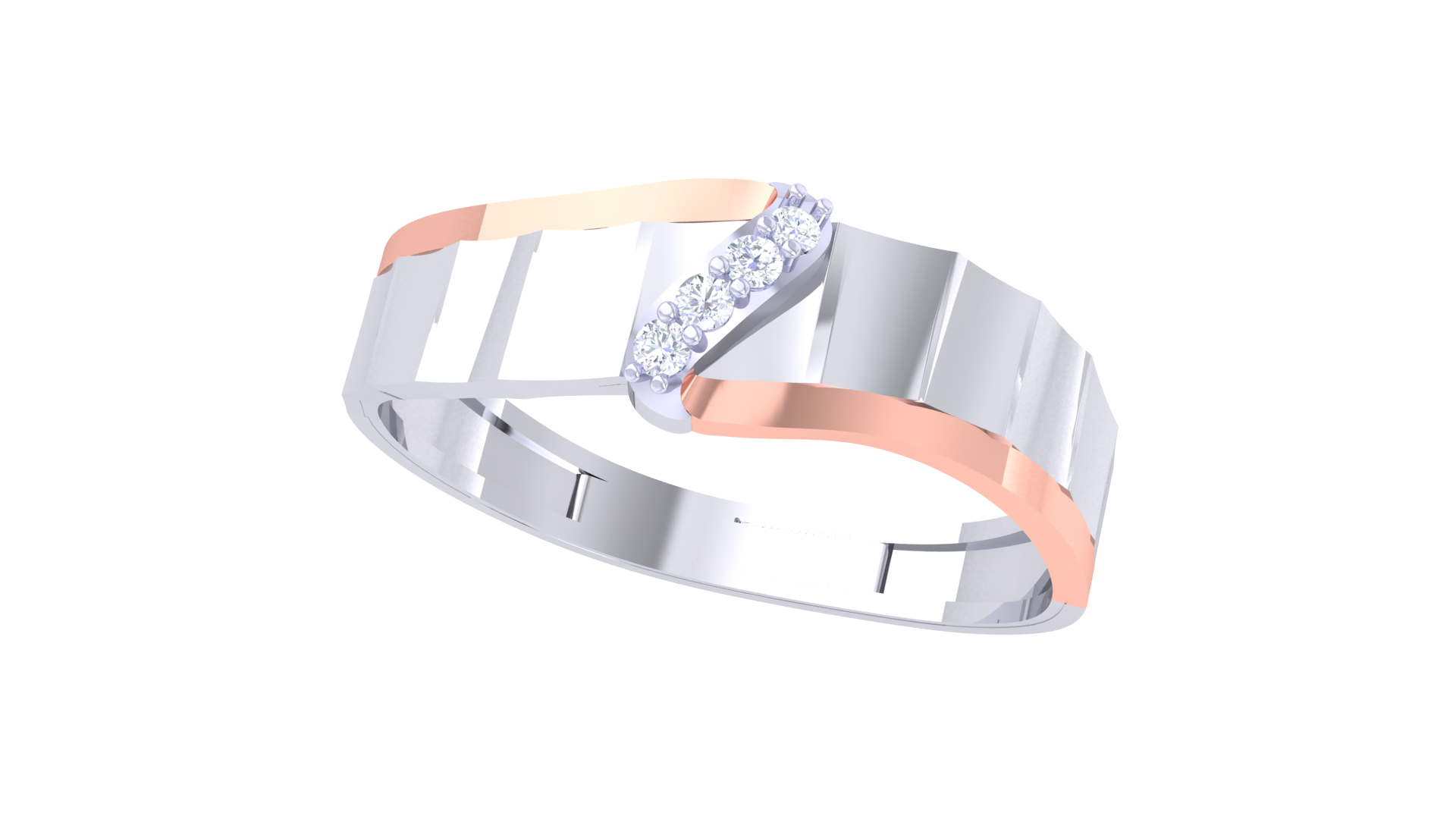 925 Silver Traditional V-Cut Couple Ring – Classic Matching Band Design