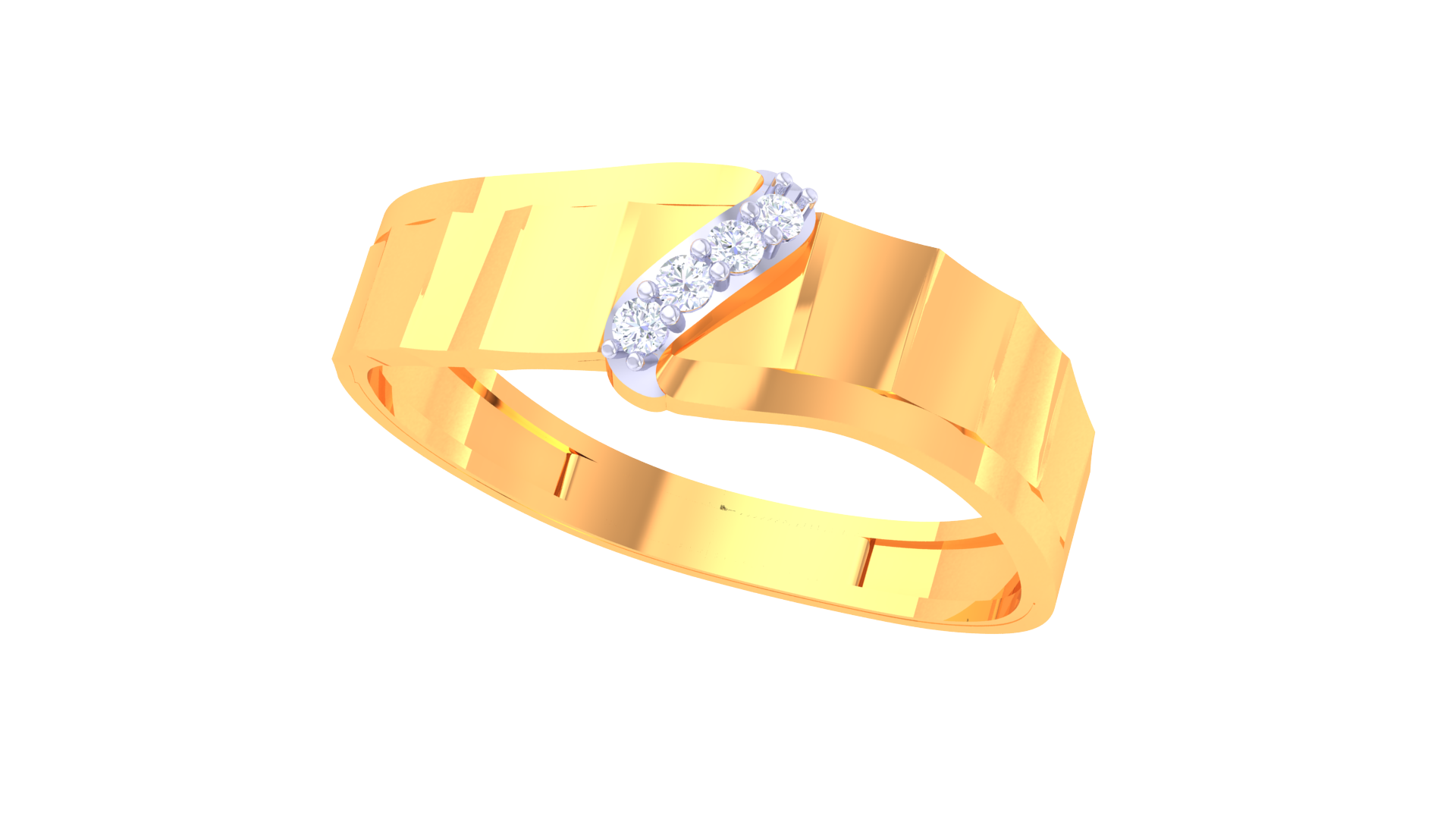 925 Silver Traditional V-Cut Couple Ring – Classic Matching Band Design