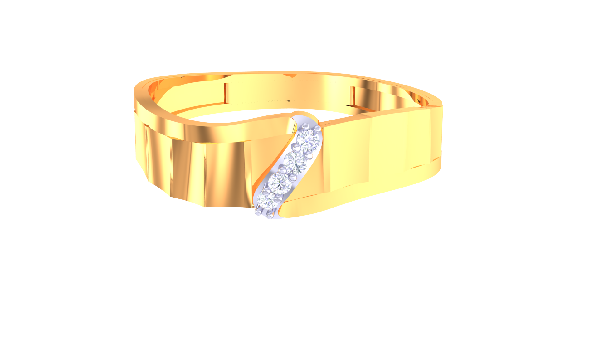 925 Silver Traditional V-Cut Couple Ring – Classic Matching Band Design