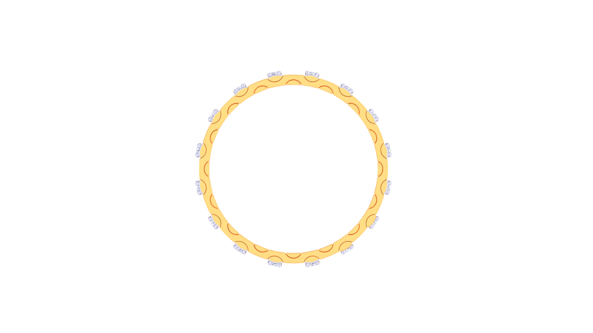 925 Silver Traditional Eternity Couple Ring – Full Diamond Band Design