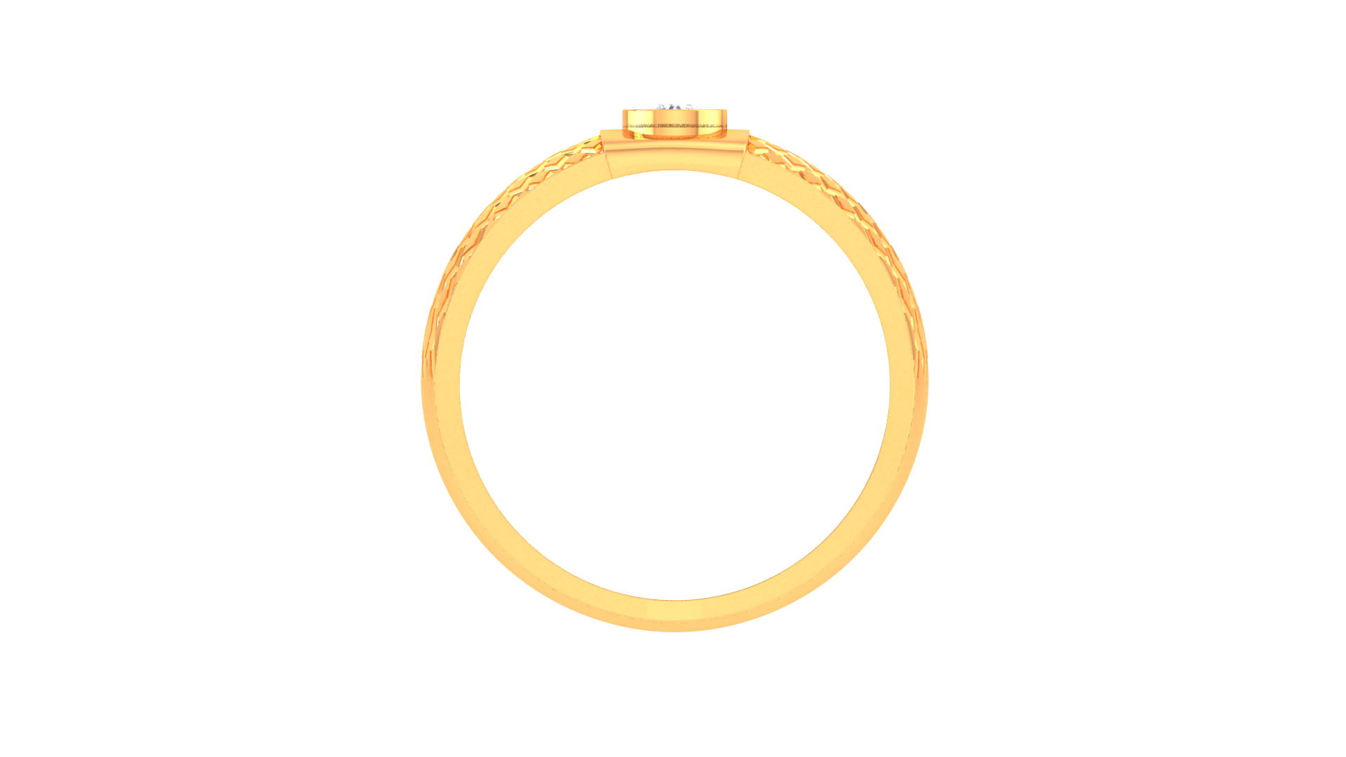 925 Silver Grid Crown Couple Ring – Traditional Dome Shape