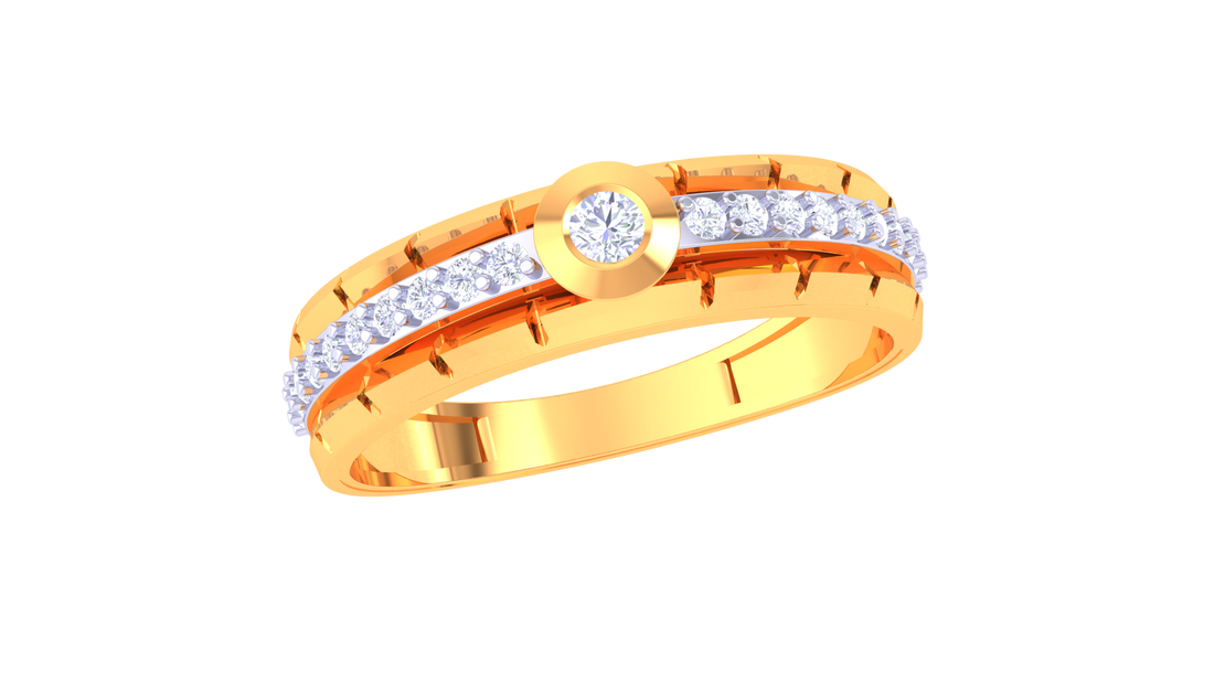 925 Silver Eternity Spark Couple Ring – Traditional Band Style