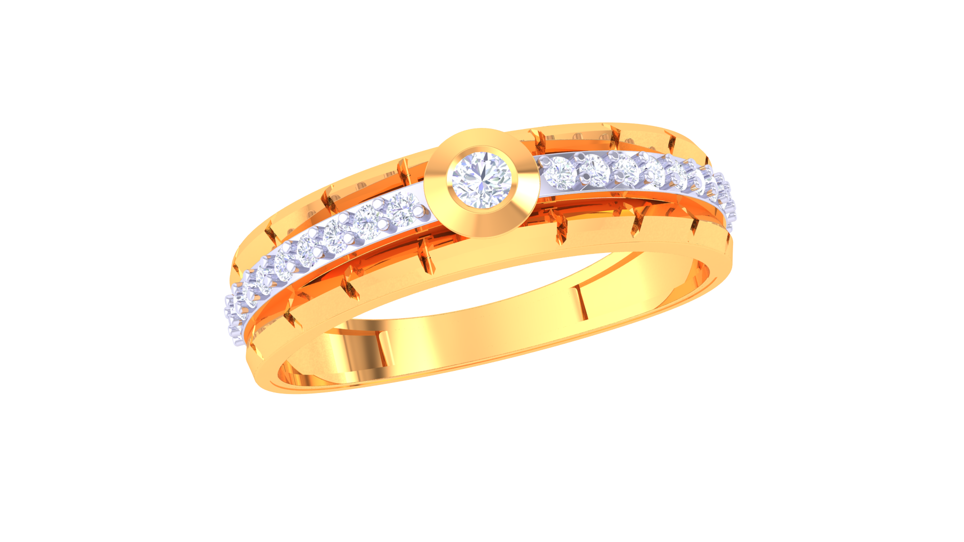 925 Silver Eternity Spark Couple Ring – Traditional Band Style