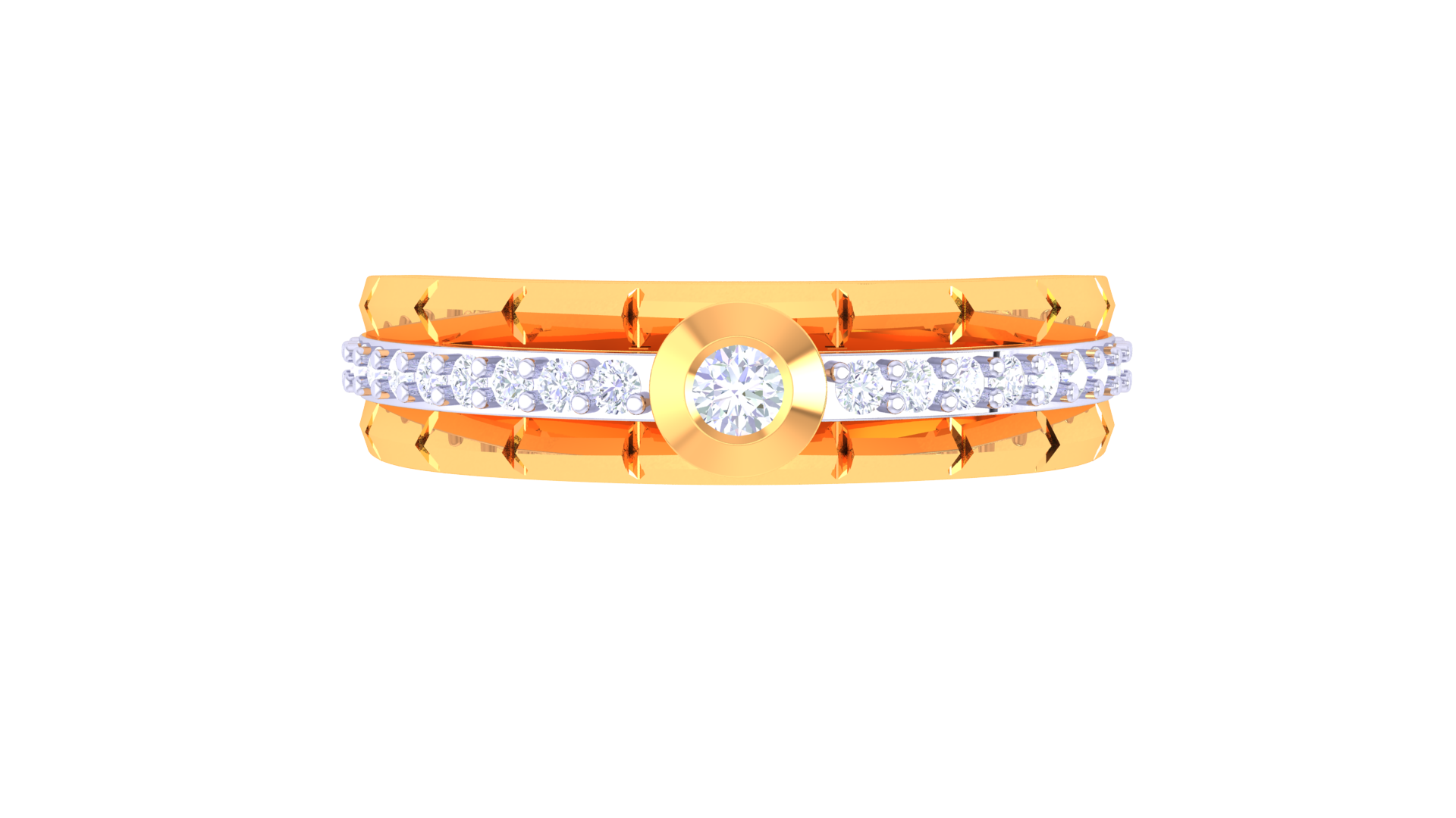 925 Silver Eternity Spark Couple Ring – Traditional Band Style