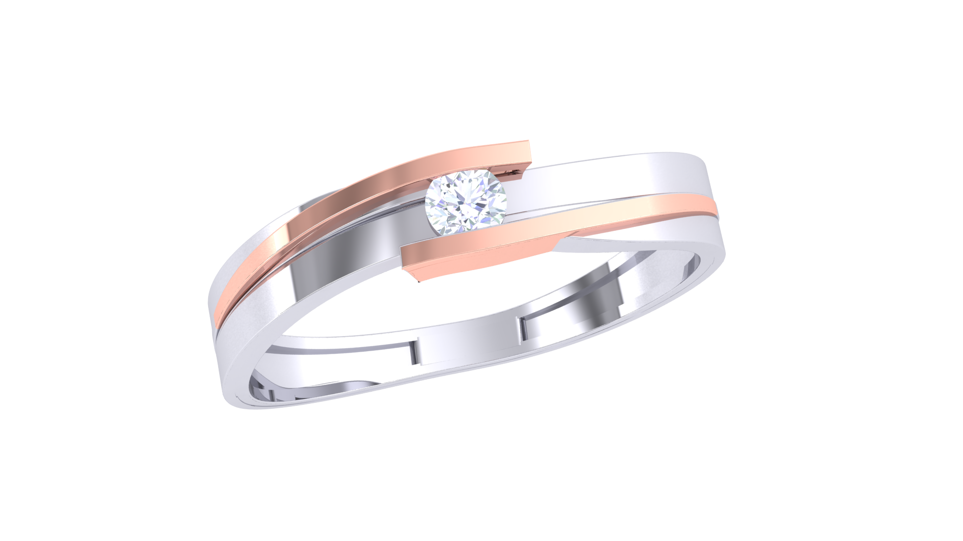 925 Silver Dual Embrace Couple Ring – Traditional Band Design