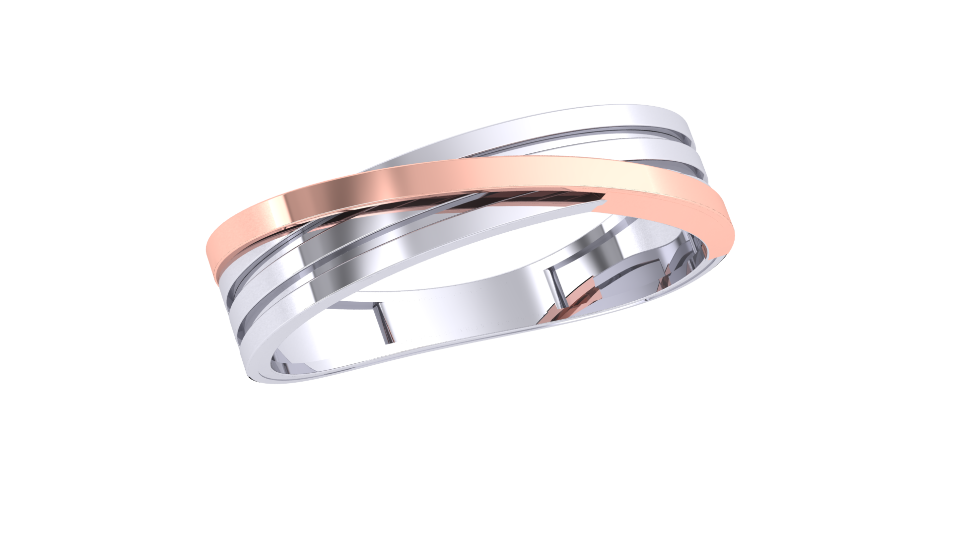 925 Silver Forever Embrace Couple Ring – Traditional Twist Design
