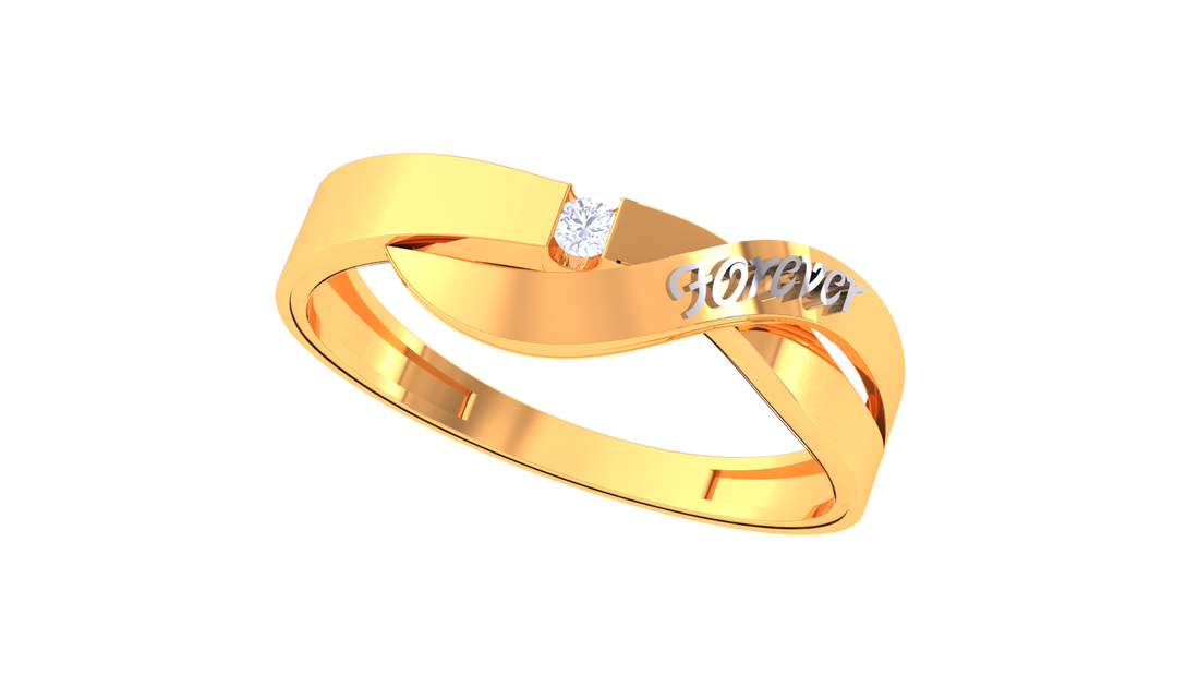 925 Silver Forever Love Ring – Traditional Crossover Promise Design