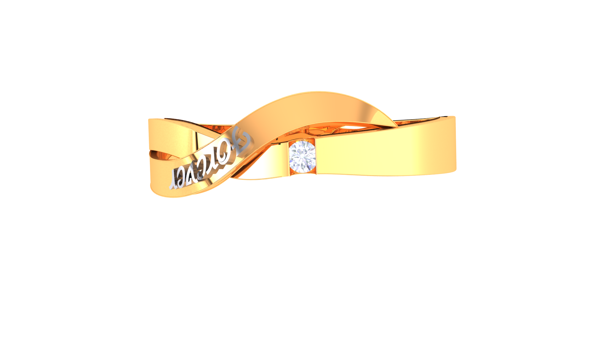 925 Silver Forever Love Ring – Traditional Crossover Promise Design