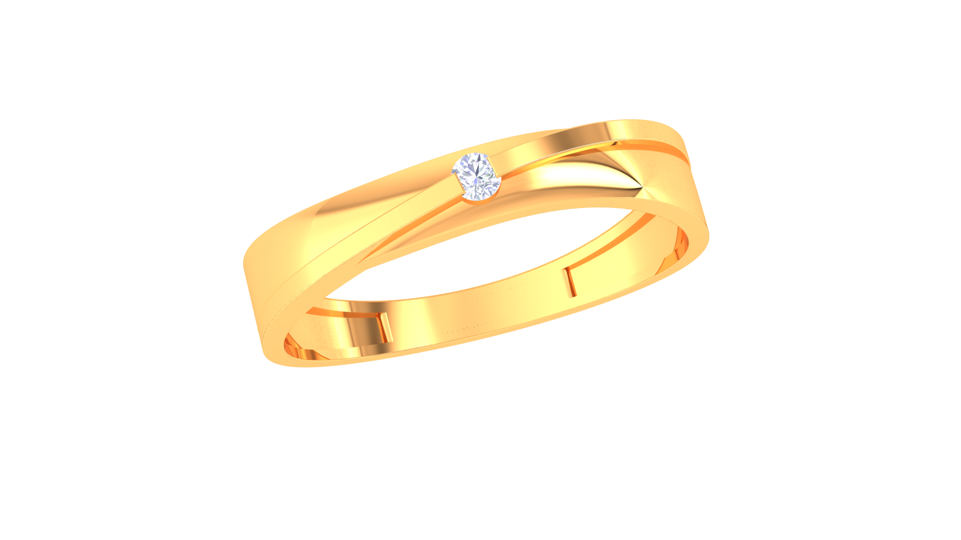 925 Silver Minimalist Traditional Couple Ring with Rose Gold Accent