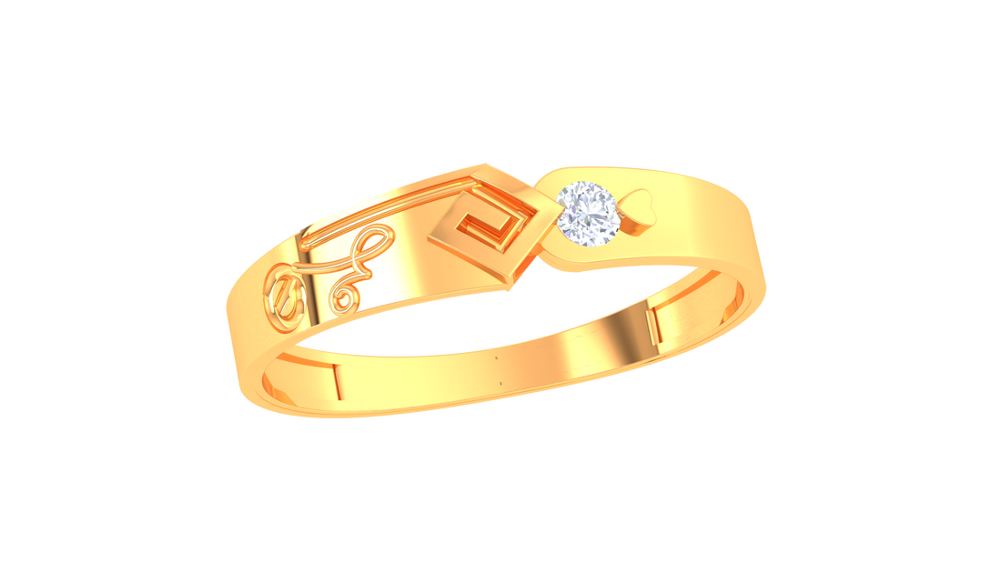 925 Silver Love Lock Couple Ring – Traditional Heart-Cut Dual Tone Band-