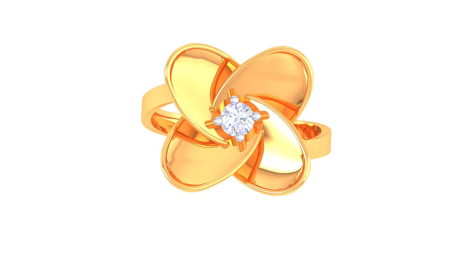925 Silver Floral Bloom Ring – Traditional Flower Shape Engagement Ring for Her