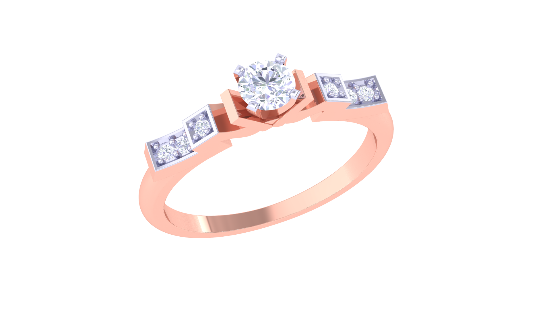 925 Silver Princess Cut Engagement Ring – Traditional Square Shape Couple Ring