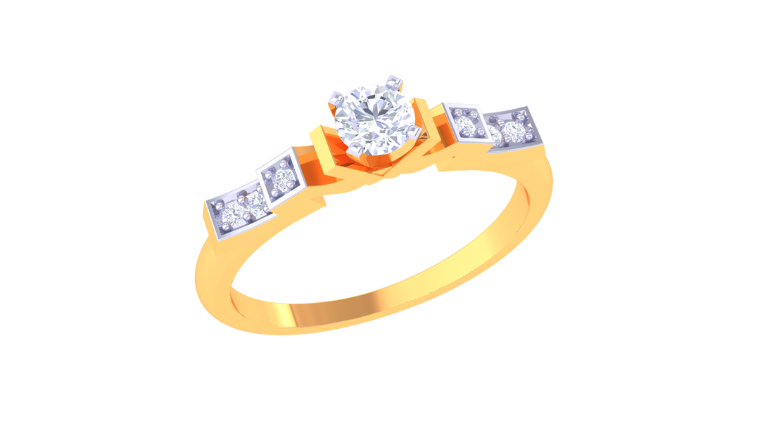 925 Silver Princess Cut Engagement Ring – Traditional Square Shape Couple Ring