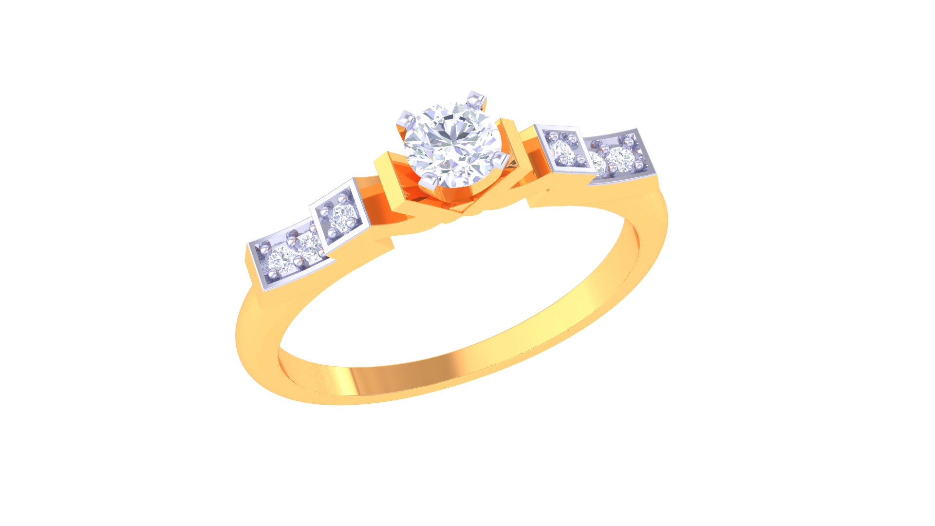 925 Silver Princess Cut Engagement Ring – Traditional Square Shape Couple Ring