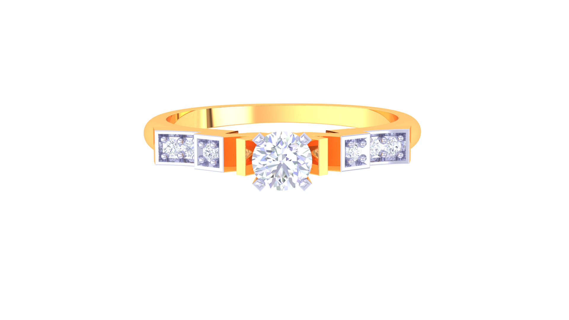 925 Silver Princess Cut Engagement Ring – Traditional Square Shape Couple Ring
