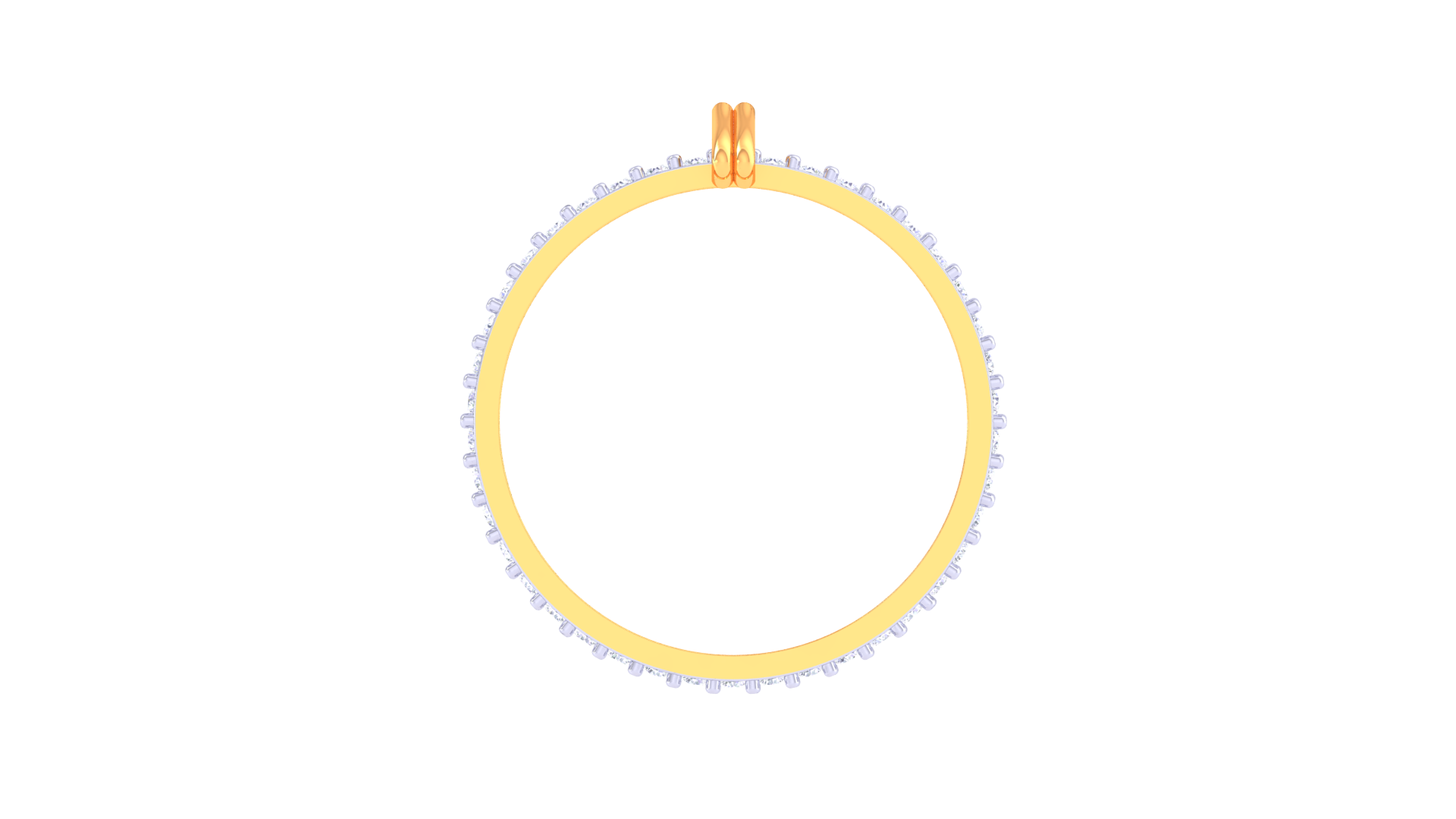 925 Silver Double Band Traditional Round Cut Couple Ring – Elegant Two-Tone Design