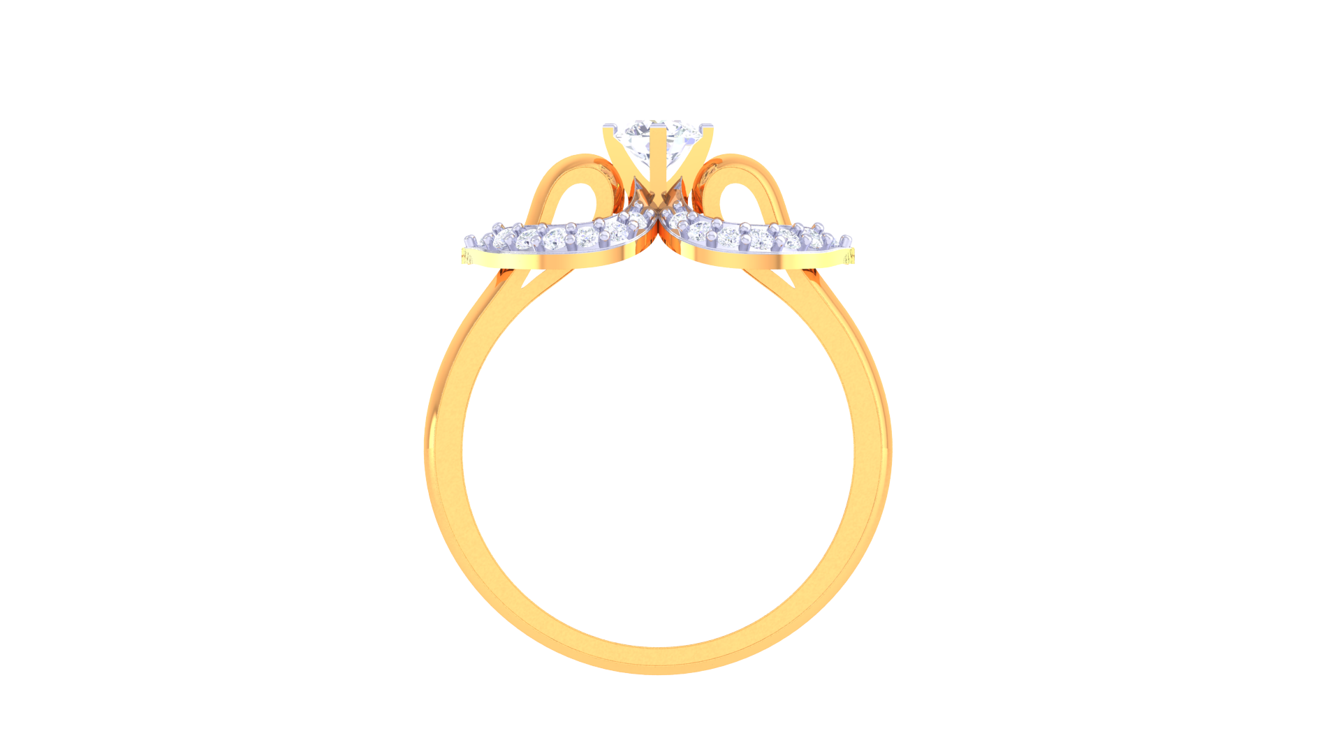 925 Silver Traditional Double Heart Halo Couple Ring – Eternal Bond Design