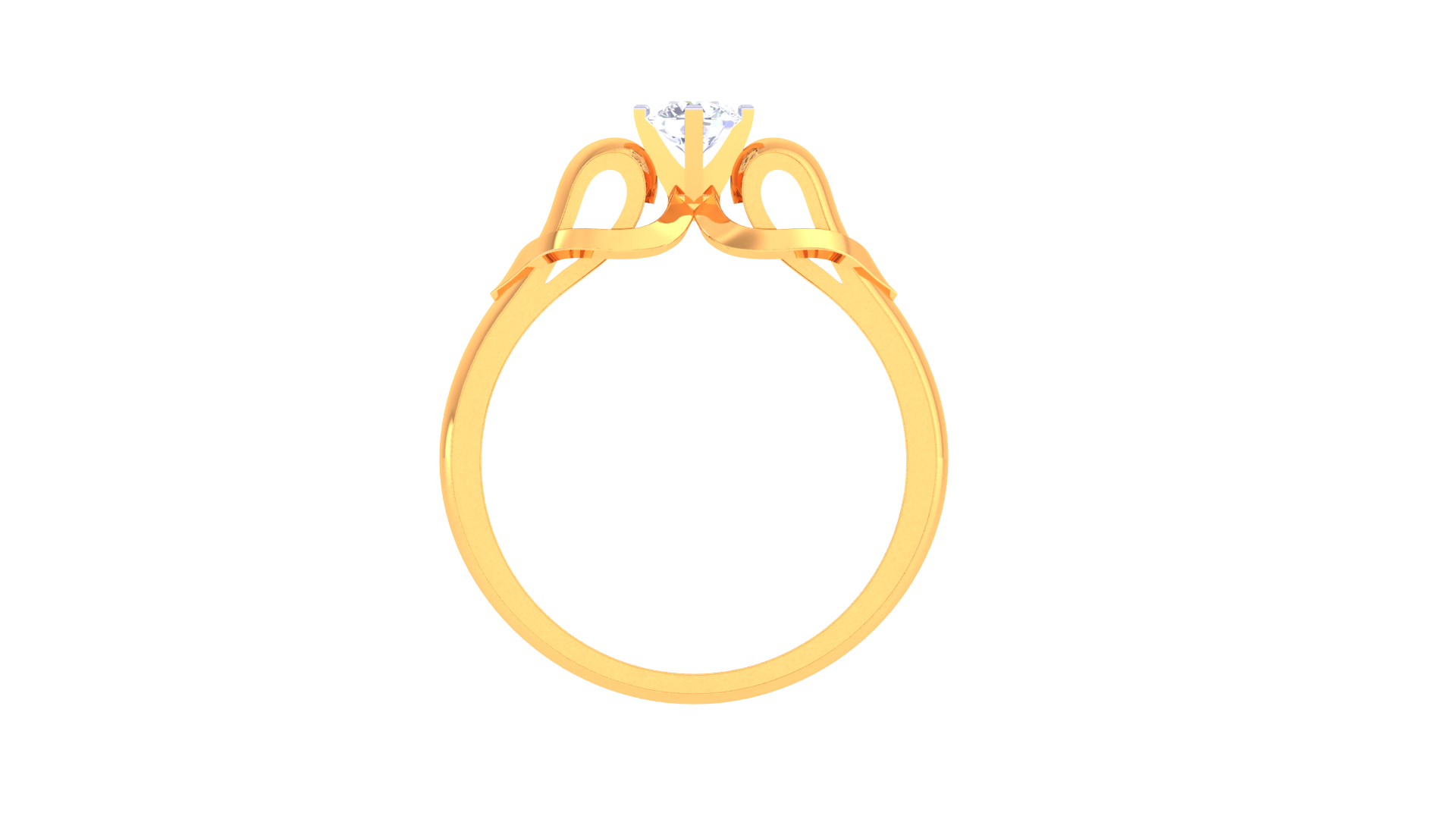 925 Silver Traditional Twin Heart Couple Ring with Solitaire – Timeless Love Symbol