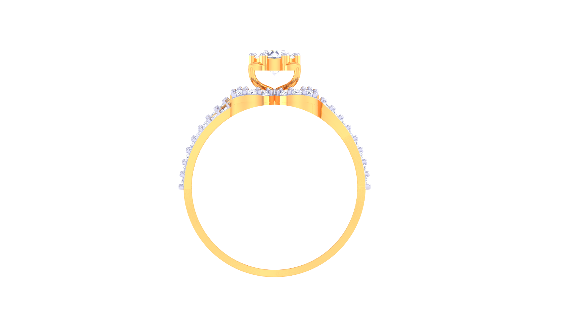 925 Silver Traditional Floral Halo Couple Ring – Elegant Rose Gold Designer Ring