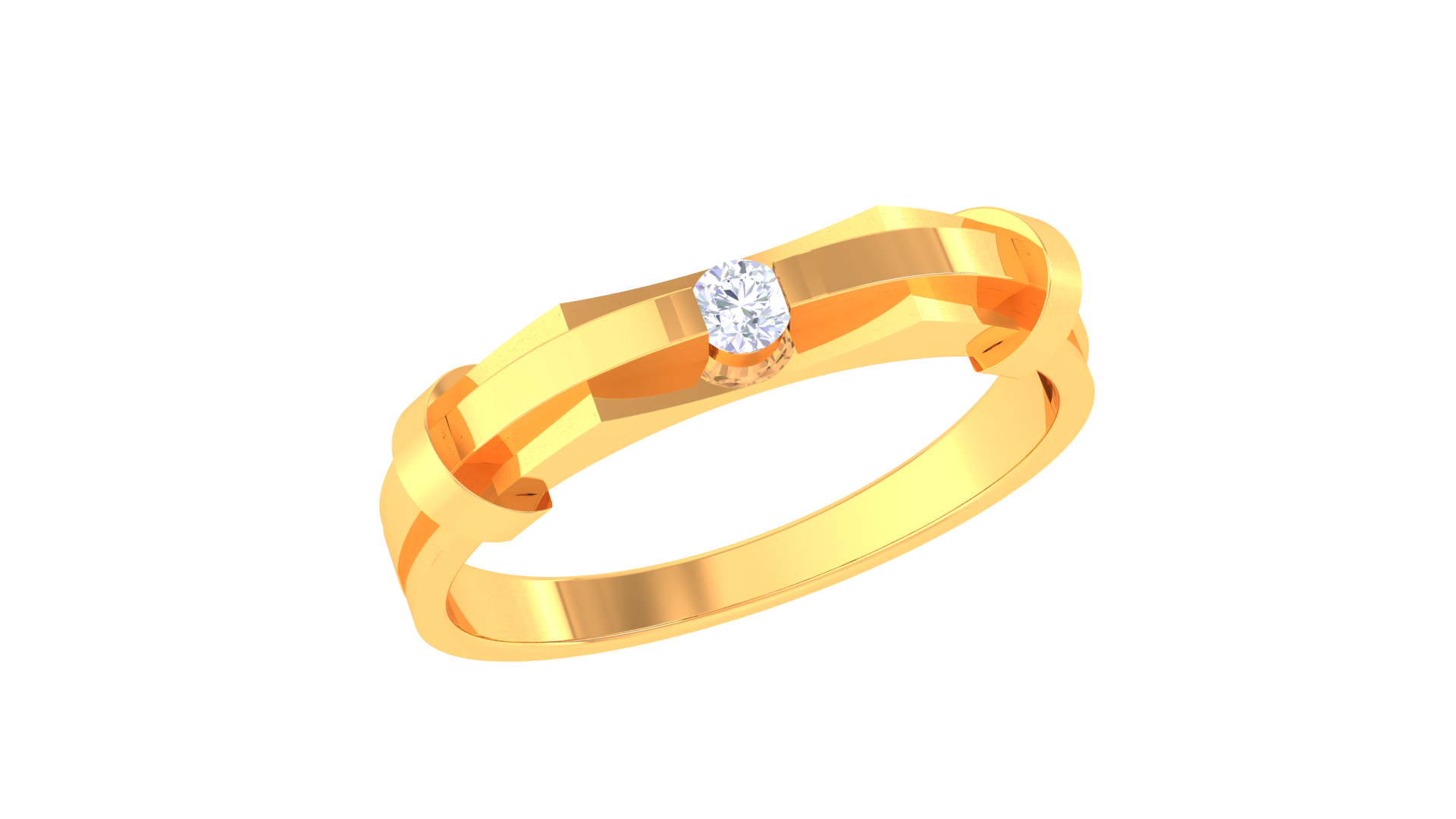 925 Silver – SimpleDiamond Couple Ring