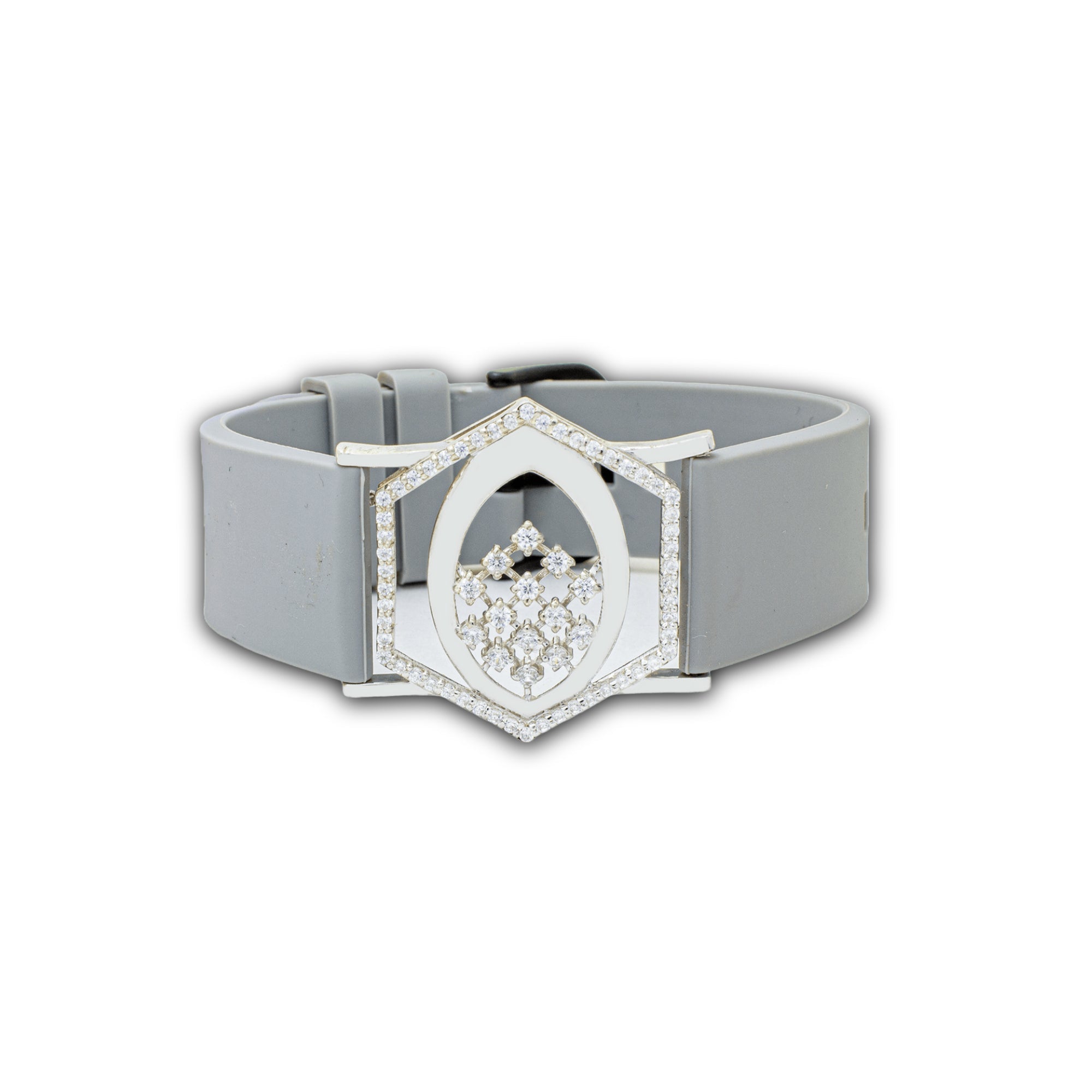295 Silver Jasmine Drop Bracelet – Hexa Floral Grace in Silver Shine