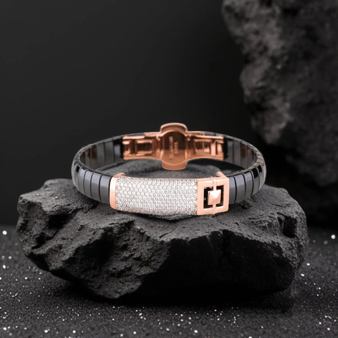 Gulab Traditional 925 Silver Bracelet – Rose Gold Finish & CZ Brilliance