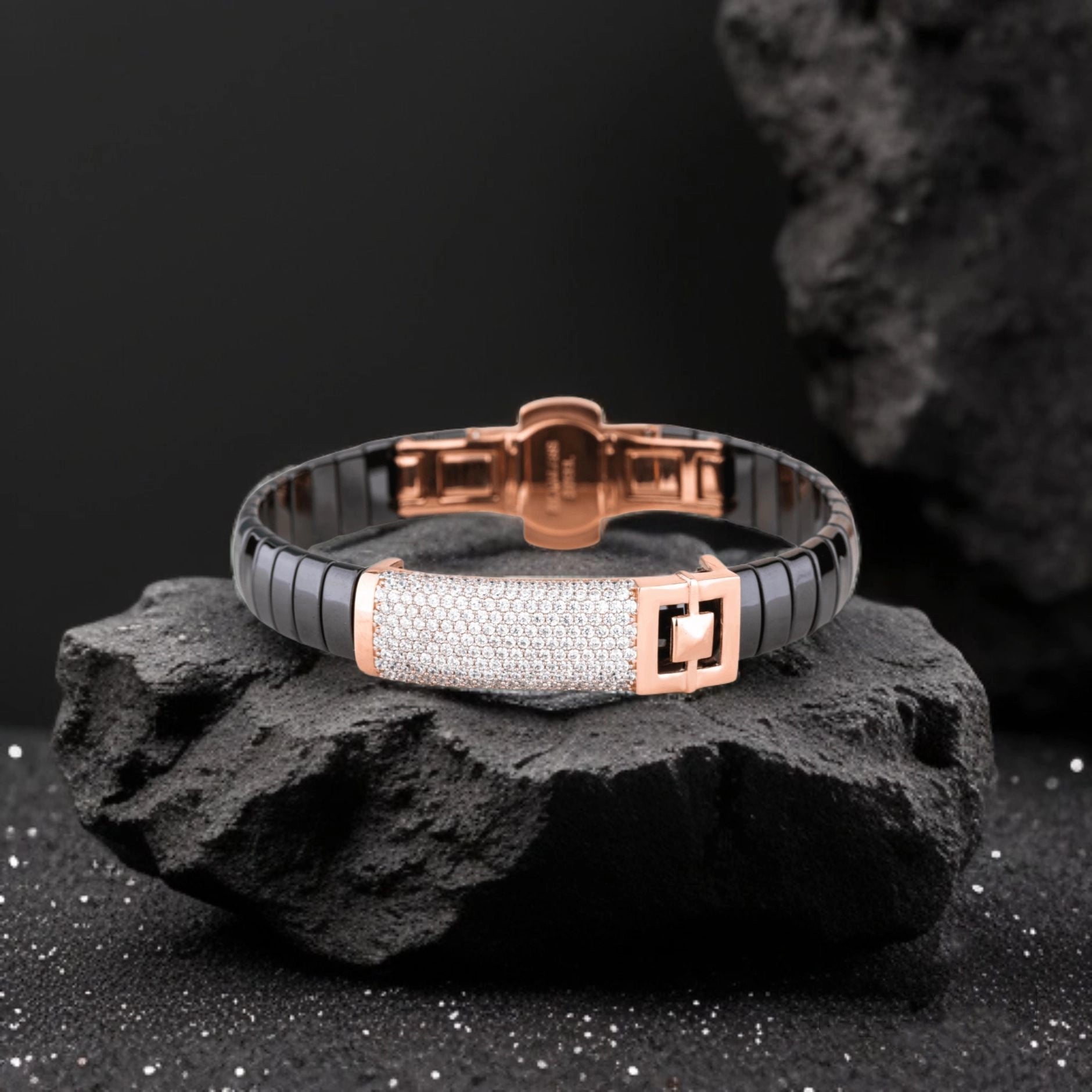 Gulab Traditional 925 Silver Bracelet – Rose Gold Finish & CZ Brilliance