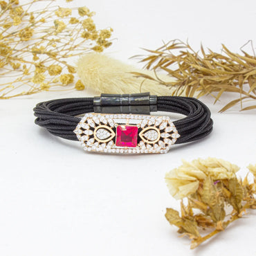 925 Silver Lotus Flame Bracelet – Traditional Royal Design by Aneytri