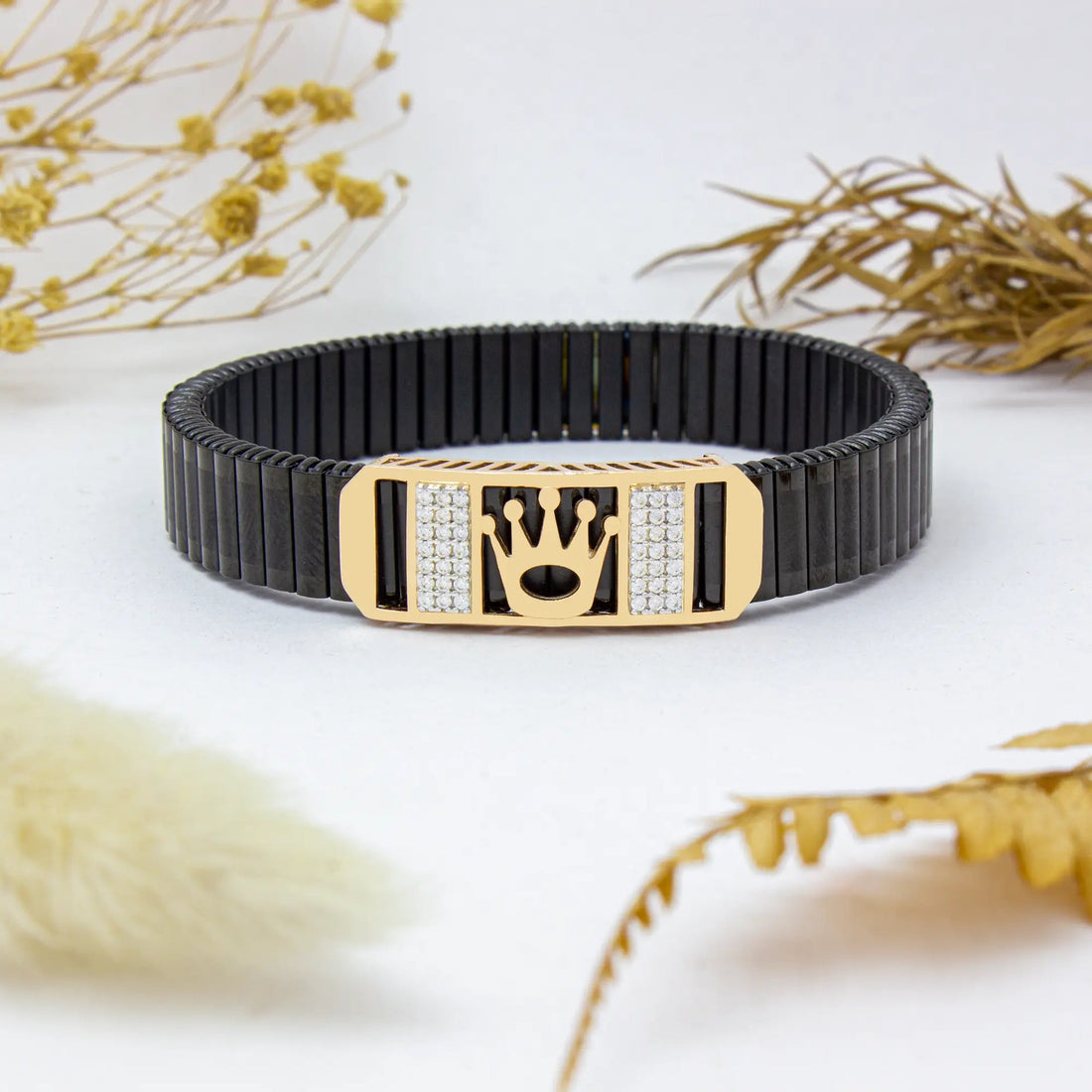Lotus Crown 925 Silver Bracelet