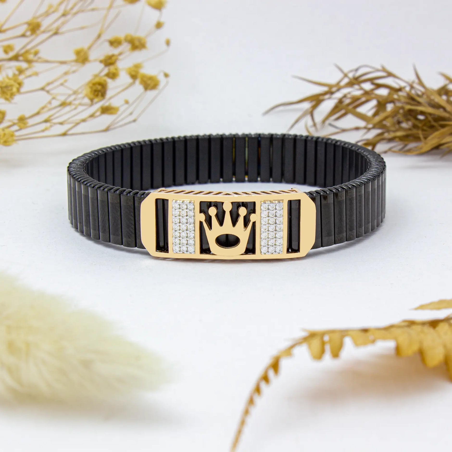 Lotus Crown 925 Silver Bracelet