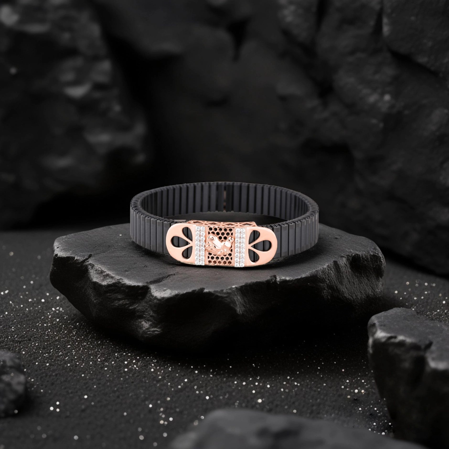 Lotus Crest 925 Silver Bracelet